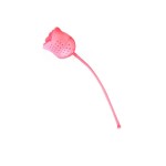 Tea filter, infuser, rose form, pink color